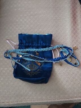 Blue Braided Multi-Strand Women’s Belt Necklace